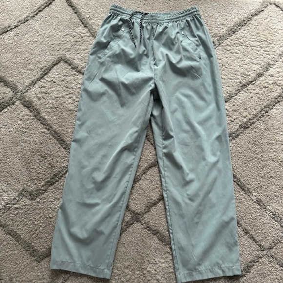 Vintage Jamie Sadock pull on straight leg pants blue high rise large - Picture 1 of 10